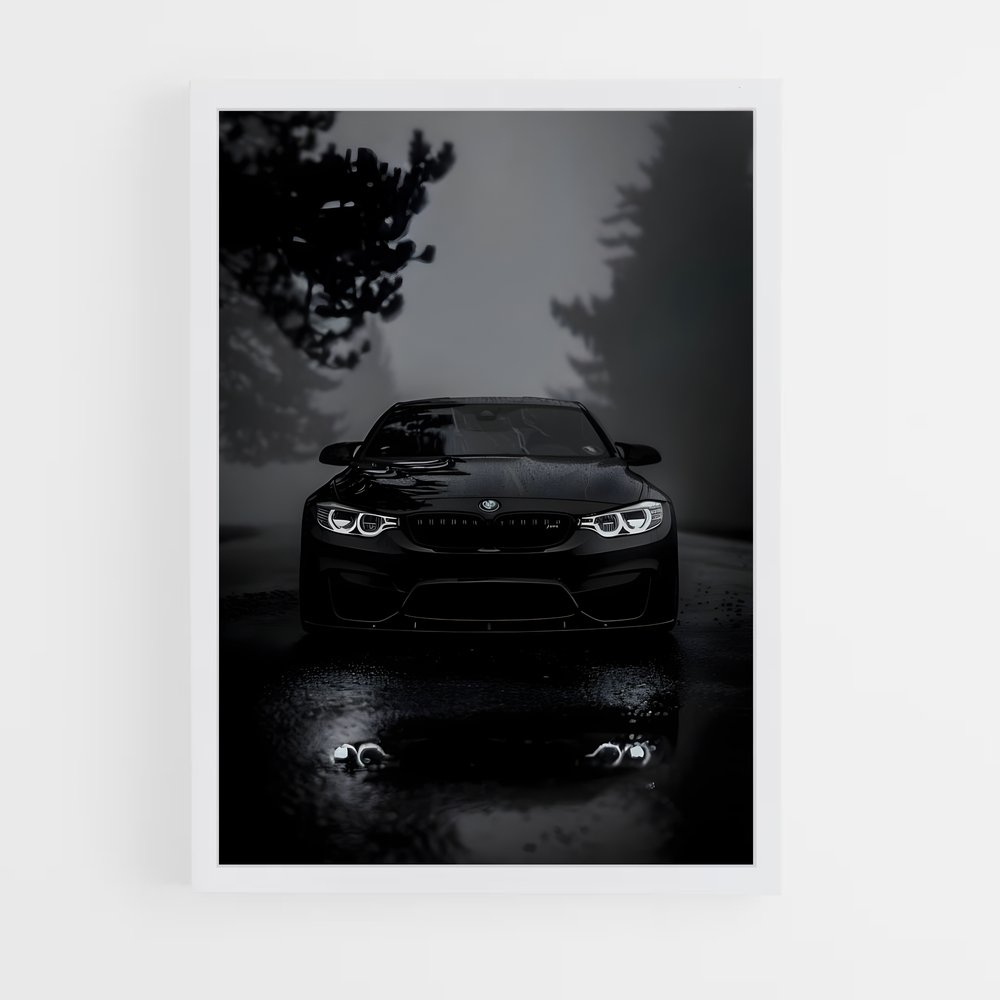 Poster Rainy Ride – affiche BMW (vue 3)